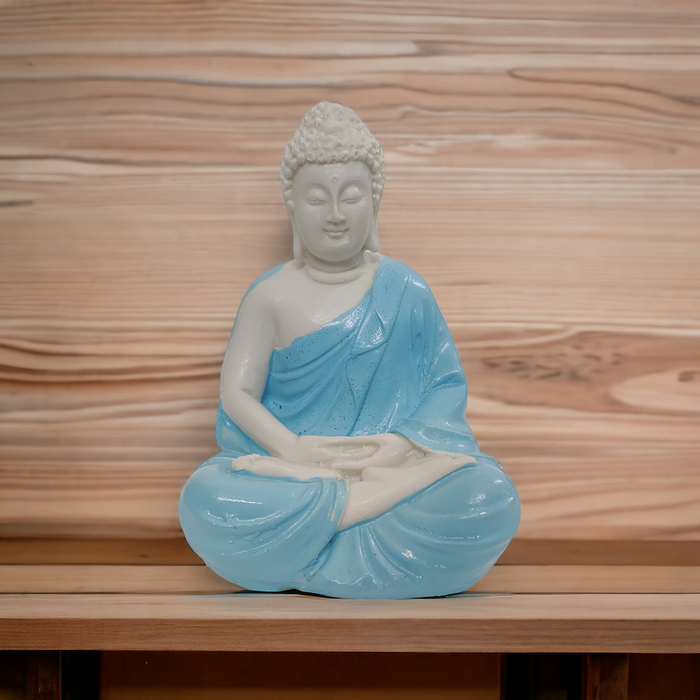 Blue Buddha Statue Resin