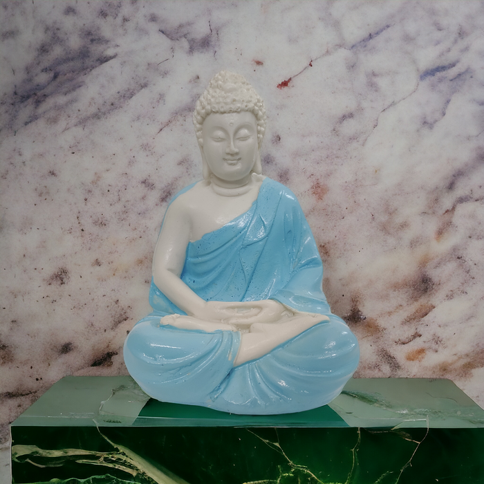 Blue Buddha Statue Resin