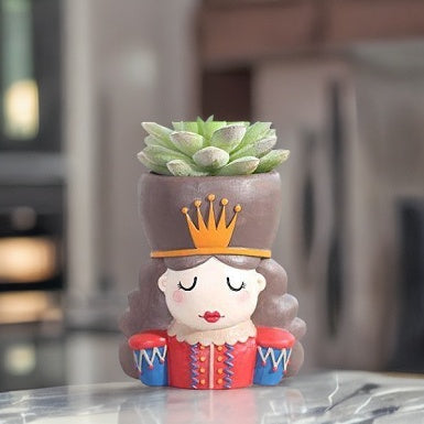 Beautiful Queen Resin Succulent Pot