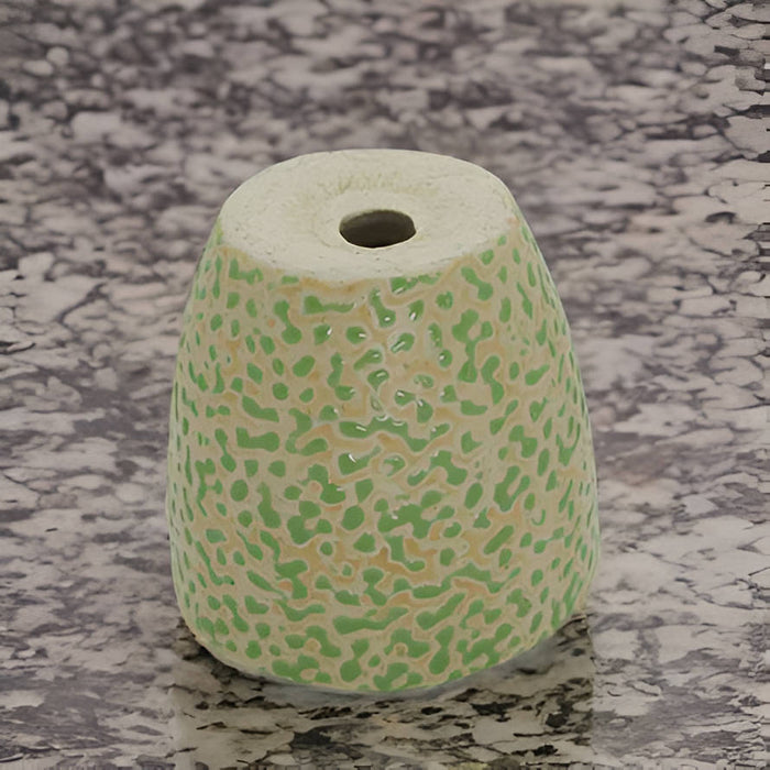 Embossed Ceramic Pot, Green
