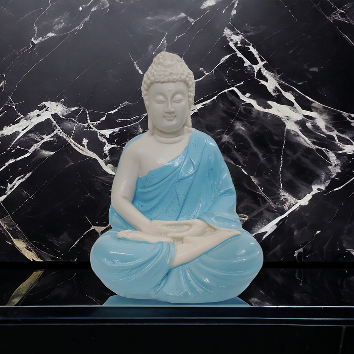 Blue Buddha Statue Resin