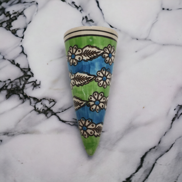 Wall Hanging Cone  Ceramic Pot