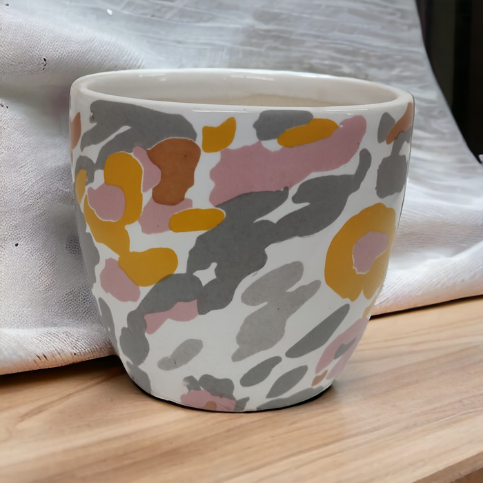 Army Print shaded Pot