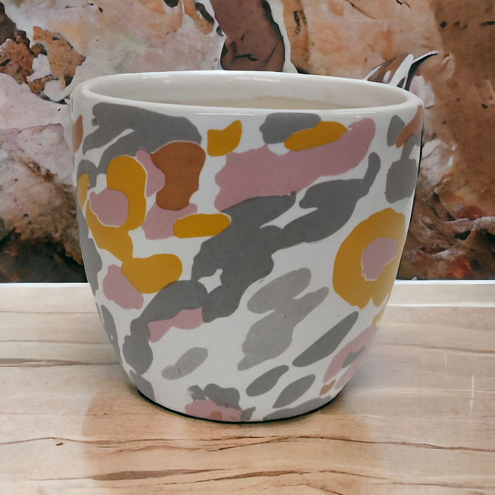 Army Print shaded Pot