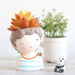 Little Boy Resin Succulent Pot - Plant N Pots