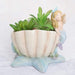 Mermaid Girl Resin Succulent Pot - Plant N Pots