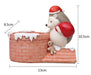 Christmas Hedgehog on Chimney Resin Succulent Pot - Plant N Pots