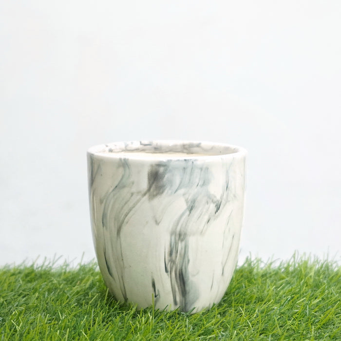 Oval Shaded Ceramic Pot
