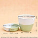 Green Round Egg Shape Ceramic Pot with Tray - Plant N Pots