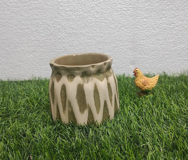 Ceramic Honeypot Green