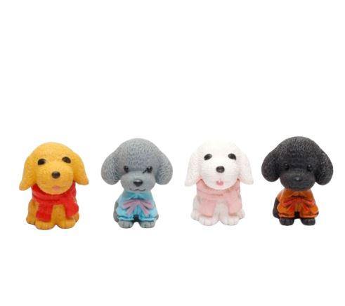 Miniature Puppies Resin Garden Toys Set of 4 - Plant N Pots