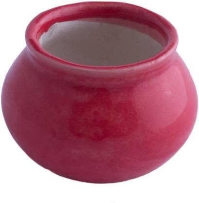 Pink Handi Shape Ceramic Pot - Plant N Pots