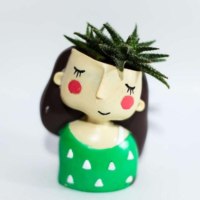 Shy Girl Succulent Resin Pot - Plant N Pots
