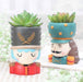 Royal King & Guard Resin Succulent Pot (Set of 2) - Plant N Pots