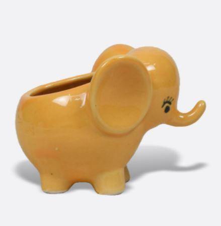 Yellow Baby Elephant Ceramic Pot - Plant N Pots